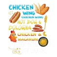 thumbnail image 2 of [Comfy Cotton T-shirt] Comfy Casual 100% Cotton Short Sleeve CHICKEN WING Print T-shirt For Girls Summer, 2 of 7