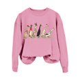 thumbnail image 4 of WEAIXIMIUNG Sweat-Shirt pour Femmes Tendance avec Col Sweat-Shirt de Noël pour Femmes Imprimé Animal Ferme, 4 of 4