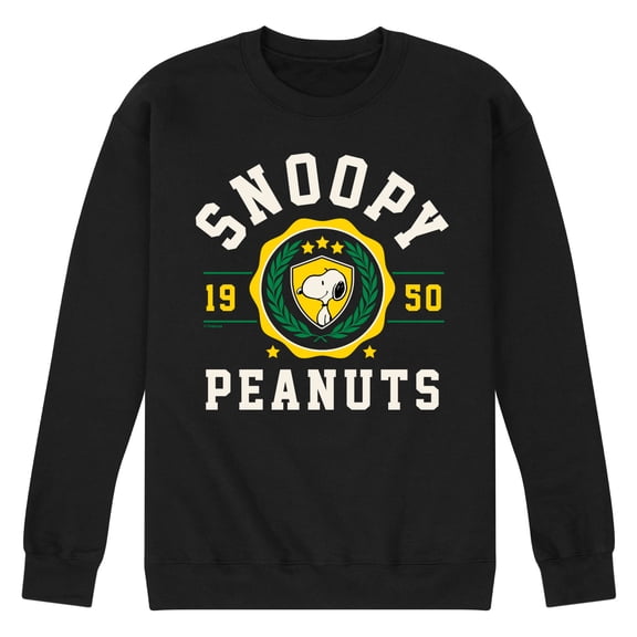 Peanuts - Snoopy Collegiate - Men's Crew Fleece Sweatshirt