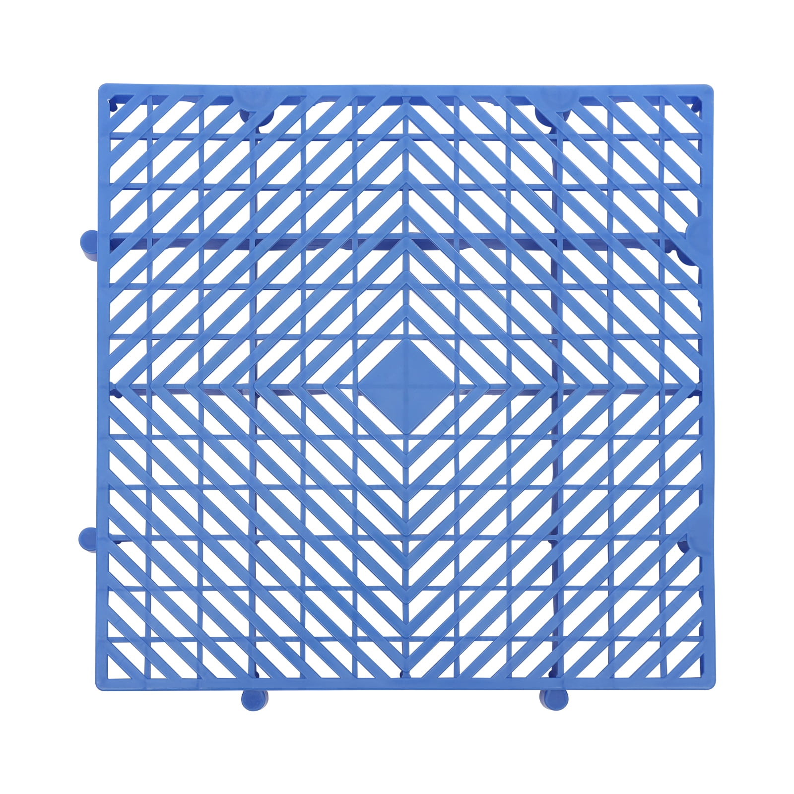 ChicHomey ​​6pcs Blue Plastic Pallets,Waterproof Grid Ventilation Floor Pallet, Ventilated Moisture-Proof,for Humid Storage | Household/Commercial Warehouse Solutions​