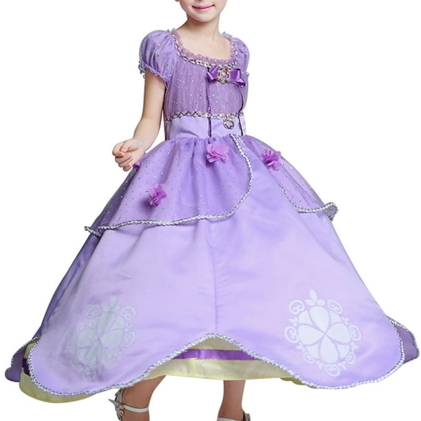 HAWEE Girls Sofia Rapunzel Princess Halloween Costume Fancy Party Cosplay  Dress Up