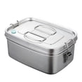 thumbnail image 1 of Stainless Steel Lunch Container Silver 1Pcs 7.07x5.11x3.34in, 1 of 5