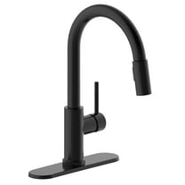 Design House Eastport II Pull-Down Kitchen Faucet in Matte Black