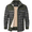 Army Green, variant on Xidunhg Men's Long Sleeve Sherpa Lined Shirt Jacket Flannel Plaid Fleece Coats