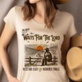 thumbnail image 4 of My Soul Waits for the Lord Cowboy Christian T-Shirt – Psalm 62:5, White, Size S, 4 of 6