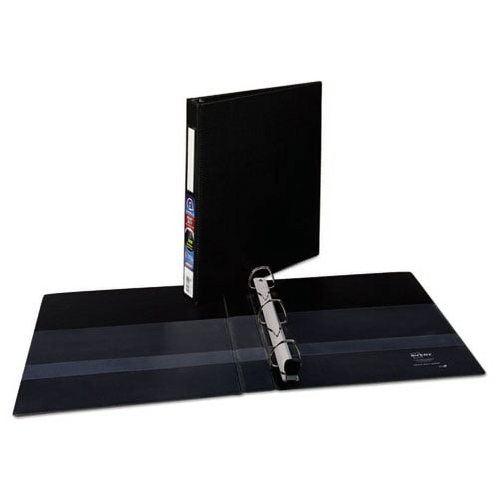 "Heavy-Duty Non-View Binder With Durahinge And One Touch Ezd Rings, 3 Rings, 1"" Capacity, 11 X 8.5, Black | Bundle of 10 Each"