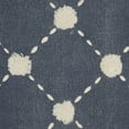 thumbnail image 5 of Mina Victory Life Styles Cotton Diamond Embroidered Dots Throw Pillow in Navy, 5 of 5