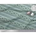 thumbnail image 2 of Soimoi Green Heavy Satin Fabric Aztec Geometric Decor Fabric Printed Yard 54 Inch Wide, 2 of 3