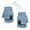 Blue, variant on Winter Windproof Thermal Cold Weather Running Convertible Fingerless Mittens for Men Women 2PCS