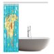 thumbnail image 2 of Cortina de Ducha ABPHQTO Wanderlust Decor Mapa de animales del Mundo para Niños 150x180 cm, 2 of 2