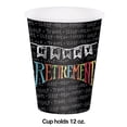 thumbnail image 2 of Creative Converting 375977 Retirement Chalk Plastic 12 Oz Cups, 2 of 2