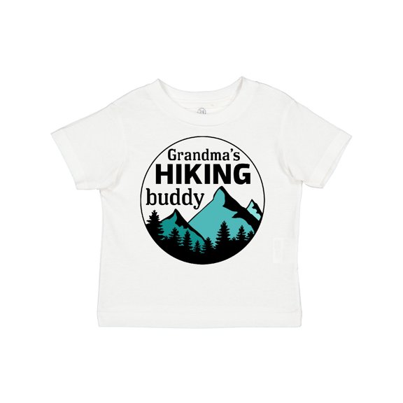 Inktastic Grandma's Hiking Buddy with Mountains and Trees Boys or Girls Toddler T-Shirt