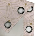 thumbnail image 4 of Ambesonne Art Deco Grommet Curtain, Rosy Color Classic Scales, 50"x108", Rose and Sand Brown, 4 of 5