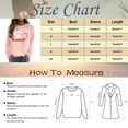 thumbnail image 4 of Gibobby Sudadera sin capucha y ocio Sudadera con capucha holgada de talla grande con estampado de manga larga y cuello redondo para mujer (Blanco, M), 4 of 4