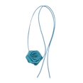 thumbnail image 3 of Gargantilla de flores, collar, banda para el cuello, elegante para mujer, gargantilla de flores, cinturón de cintura Azul claro, 3 of 7