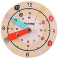 thumbnail image 1 of Clock Toy Wood Educational Preschool Teaching Aid for Kids Indoor Learning 1Set, 1 of 8