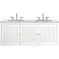 thumbnail image 5 of James Martin Vanities E645-V60d-3Car Athens 60" Free Standing Double Wood Vanity Set -, 5 of 5