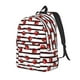 thumbnail image 1 of Easygdp Ladybugs on Black and White Striped1 Mochila de Lona Resistente para Laptop, Compatible con Laptops de 15 a 17 pulgadas, Ideal para Escuela, Trabajo y Viajes-Small, 1 of 5