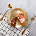 thumbnail image 3 of Prettyui Modern Style Metal Storage Tray Round Stainless Steel Snack Fruit Cosmetics Jewelry Storage Organizer Dinner Plates Gold Silver Dining Plate, 3 of 6