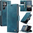 thumbnail image 1 of Wallet Case for Samsung Galaxy S23 Ultra Leather Wallet Flip Cover with Card Holder, Kickstand, Magnetic Closure, RFID Blocking TPU Shockproof Phone Case Compatible with S23 Ultra, 1 of 8