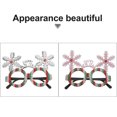 thumbnail image 2 of FESTFENDS Christmas Party Accessories Plastic Glasses 2Pcs 5.5x4.5x1.2in, 2 of 8