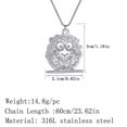 thumbnail image 3 of Stainless Steel Cartoon Pendant Choker Animal Necklace for Women Jewelry Party Friend Gifts, 3 of 4
