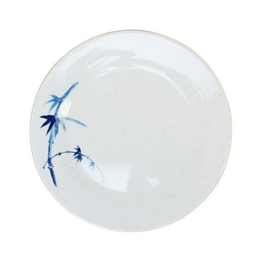 Excellante Blue Bamboo Melamine Dinnerware Collection 9 1/8" Plate, Comes in Dozen