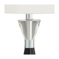thumbnail image 4 of Pacific Coast Lighting Ella 27 1/2" Tall Modern Table Lamps Set of 2 Black Metal Crystal White Shade Living Room Bedroom House, 4 of 7
