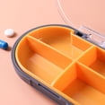 thumbnail image 4 of Sokhug Mini Pilulier - Étui à Médicaments de Voyage à 4 Compartiments, Gris, 4 of 7