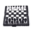 thumbnail image 5 of New Chess Board Magnetic Set Folding Travel Vintage Game Pieces Portable Carved Case, 5 of 5