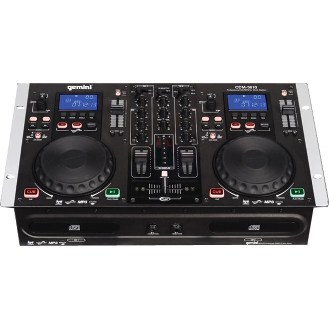 gemini CDM-3610 Dual MP3/CD Mixing Console