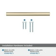 thumbnail image 4 of Amerock Versa 5-1/16 inch (128mm) Center-to-Center Golden Champagne Cabinet Pull - 10 Pack, 4 of 4