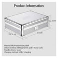 thumbnail image 3 of Biometric Fingerprint Safe Box Safe Jewelry Privacy Security Storage Box with Morse Code Lock Intelligent Secret Hidden Safe ,Your Exclusive Wealth Manager, 3 of 5