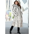 thumbnail image 5 of Roaman's Women's Plus Size Hooded Faux Fur Coat, 5 of 6