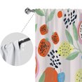 thumbnail image 3 of LUXUR Rideau de Fenêtre Filtrant la Lumière Rideaux de Luxe Poche pour Tringle Imprimé Fruits Lin Texturé Décoration Maison Coloré 2 Pcs-L:30 Pouces x H:65 Pouces, 3 of 6