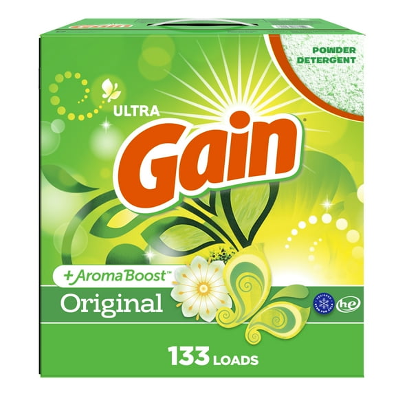 Gain Powder Laundry Detergent, Original Scent, 137 oz, 133 Loads
