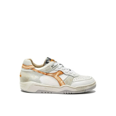 Diadora B.560 Sneakers With Leather And Distinctive Wax Treatment Grey (Men's)
