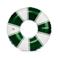 thumbnail image 1 of Flotador inflable para piscina FUNBOY, gigante, vintage, con rayas verdes, 48 pulgadas, con portavasos, 1 of 1