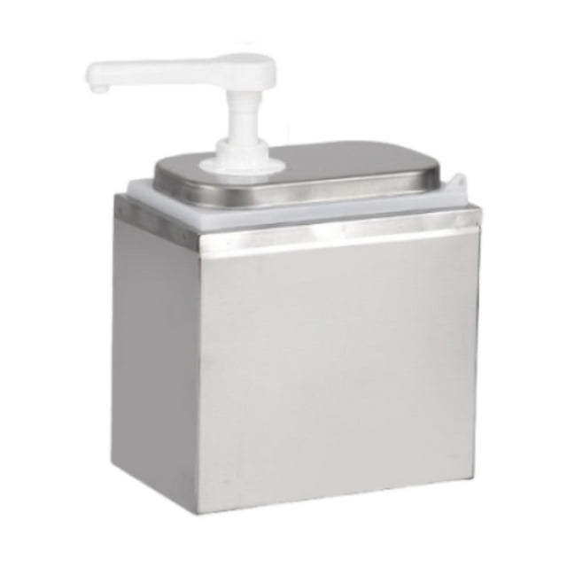 Dispensador de salsa con bomba, 67.6 oz, botellas con bomba, salsas, condimentos, comercial 2l plata