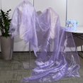 thumbnail image 4 of Tela de organza transparente de 4,4 yardas por yarda, tela transparente brillante, telas de tul de organza sedosa sólida, telas de poliéster de 59 pulgadas de ancho, 4 of 9