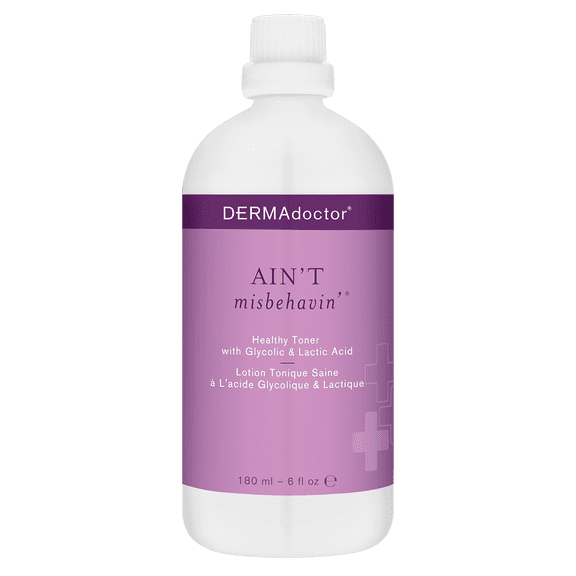 DERMAdoctor Ain’t Misbehavin’ Toner with Glycolic & Lactic Acid, 6 fl oz – Healthy Skin Solution