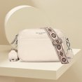 thumbnail image 1 of Bolsos Hobo versátiles de cuero genuino correa ajustable ancha bolso de ocio suave para mujer, 1 of 9