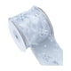 thumbnail image 4 of Cintas navideñas con borde de alambre de 9 m, bonitos accesorios decorativos, cómodos al tacto. Patrón de plata blanca, 4 of 9