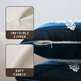 thumbnail image 5 of Sea Turtle Pillow Covers Beach Ocean Themed Decorative Pillow Cases 18x18 Set of 2 Nautical Coastal Pillowcase Navy Blue Square Linen Cushion Covers for Bed Couch Sofa Living Room, 5 of 6