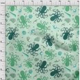 thumbnail image 4 of oneOone Rayon Mint Green Fabric Sea Sewing Material Print Fabric By The Yard 56 Inch Wide, 4 of 4