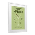 thumbnail image 2 of Stupell Industries Contemporary Dirty Martini Green Recipe White Framed Print Under Glass, 17 x 21, by Lettered and Lined, 2 of 8