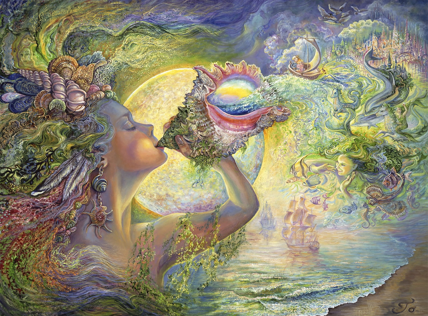 Buffalo Games 1000-Piece Josephine Wall Call of the Sea Interlocking Jigsaw Puzzle