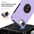 thumbnail image 2 of ELEHOLD Rugged Case For iPhone 16e / SE4 2025 Magnetic Shockproof Cover, 360° Rotable Ring Kickstand, Enhanced Camera Protection, Purple, 2 of 7