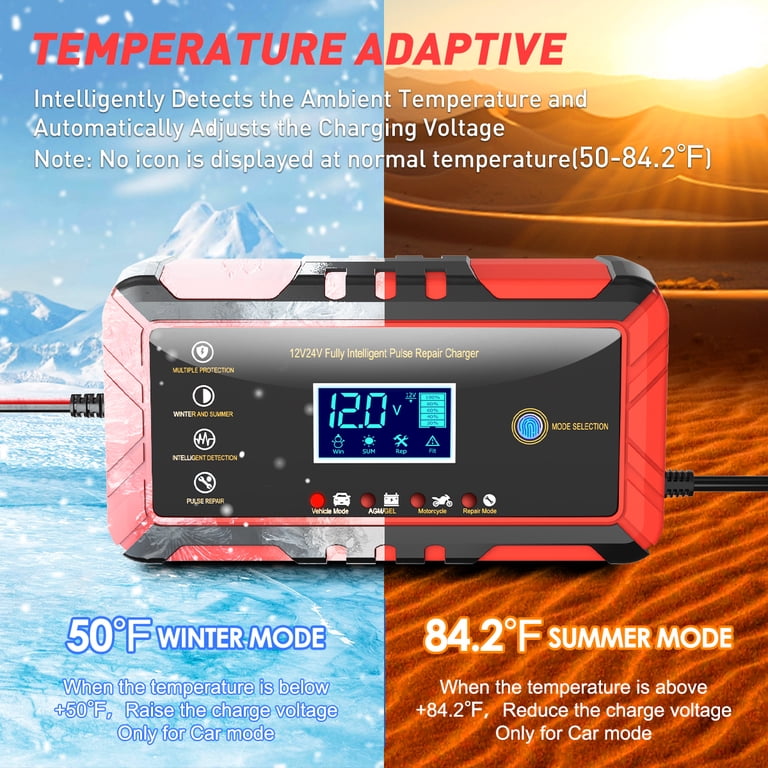 Xueyu 12V/24V 8A Battery Charger with Temperature Control photo 2