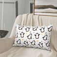 thumbnail image 5 of Lsque Colorful Hearts Penguin Pattern Pillow Case – Soft & Cozy Throw Pillow Cover, Hypoallergenic Cushion Case for Sleeping Women with Envelope Closure-20"x30", 5 of 6